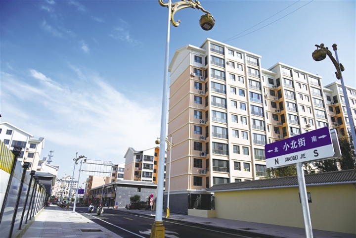 新建成的敦煌城区小北街向北延伸段道路